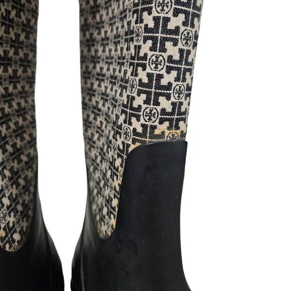 Tory Burch monogram rain boots - Picture 6 of 10